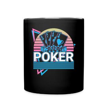 Cadeau Rétro Poker - Mug uni - noir - Devant
