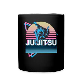Ju Jitsu Retro Gift - Full Colour Mug - black - Front