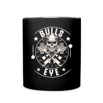 Dart Darten Darts - Tasse einfarbig - Schwarz - Vorne