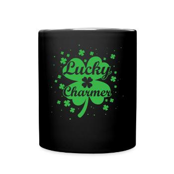 Lucky Charmer - Tasse einfarbig - Schwarz - Vorne