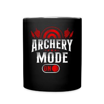 Archery Bow Archer Vintage Archery - Full Colour Mug - black - Front
