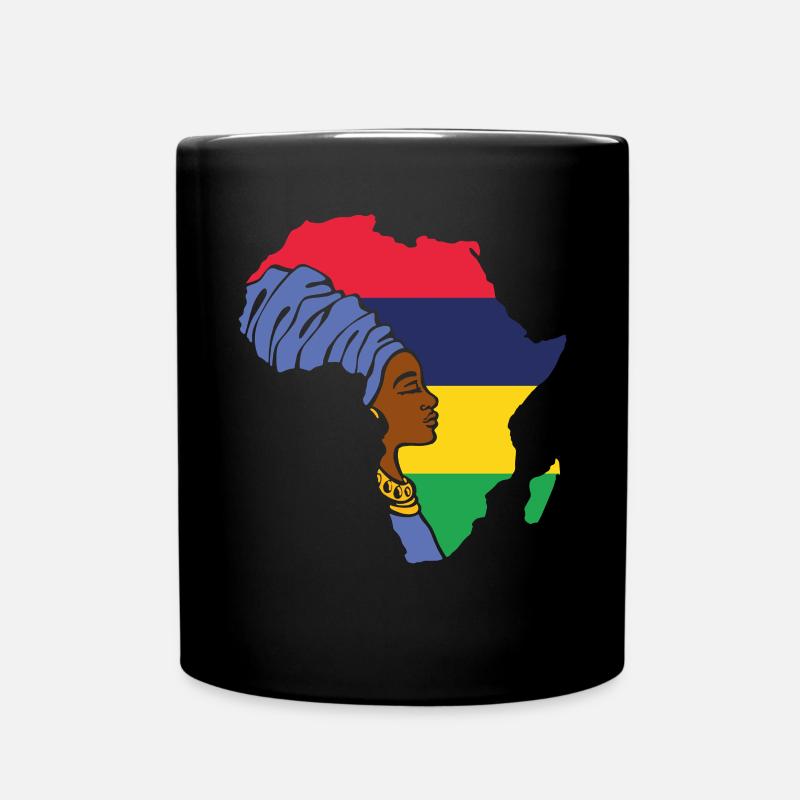 Drapeau de l’île Maurice Drapeau Afrique Souvenir ethnique - Mug uni - noir