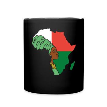 Madagascar Flag Flag Africa Ethnic Souvenir - Full Colour Mug - black - Front