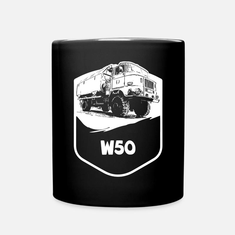 W50 | DDR | LKW | IFA - Tasse einfarbig - Schwarz