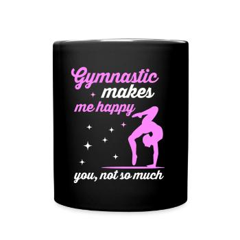 Gymnastique - Mug uni - noir - Devant