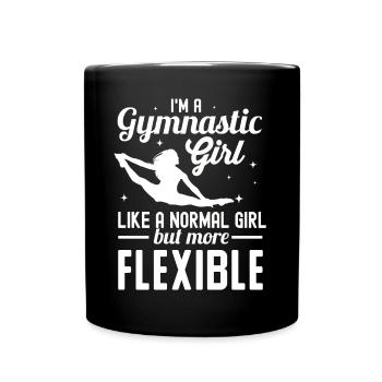 Cadeau de gymnastique - Mug uni - noir - Devant