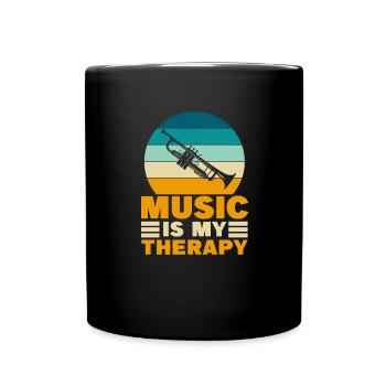Trompete Lustige Sprüche Trompeter Spruch Geschenk - Tasse einfarbig - Schwarz - Vorne