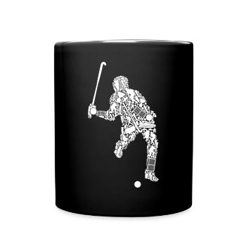 Joueurs de hockey sur gazon Hockey Enfants Garçons - Mug uni - noir - Devant