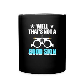 Optiker - Tasse einfarbig - Schwarz - Vorne
