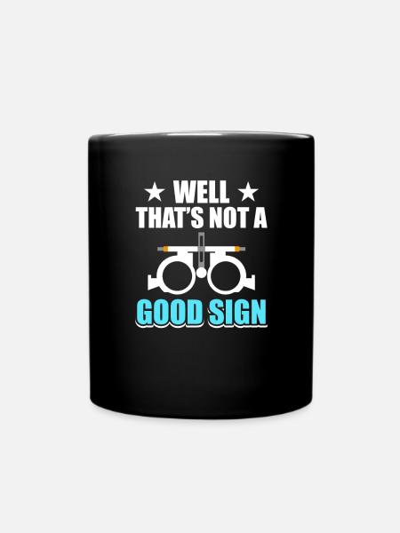 Optiker - Tasse einfarbig - Schwarz