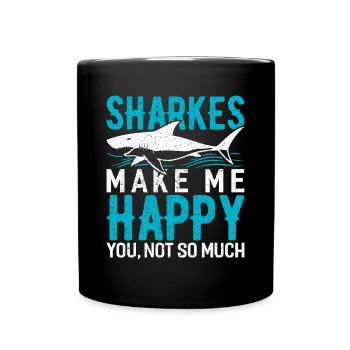Shark - Tasse einfarbig - Schwarz - Vorne