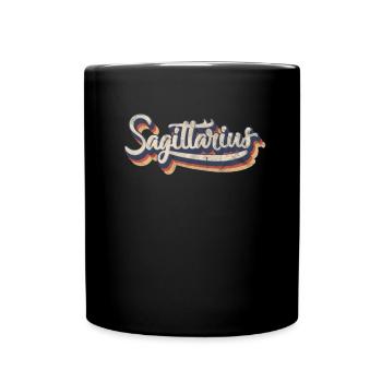 Schütze - Tasse einfarbig - Schwarz - Vorne
