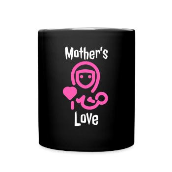 Fête des Mères, Fête des Mères, Fête des Mères - Mug uni - noir - Devant