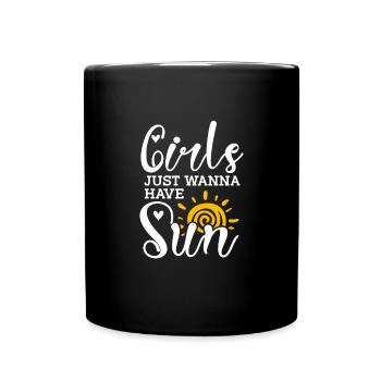 Strand - Tasse einfarbig - Schwarz - Vorne