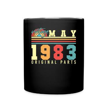 1983 Mai Idée cadeau - Mug uni - noir - Devant