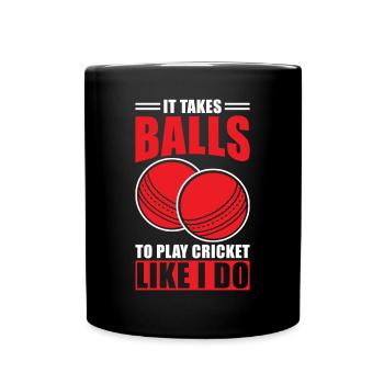 Cricket Gift Cricketer - Full Colour Mug - black - Front