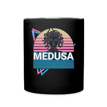 Medusa Griechische Mythologie Gorgonen Geschenk - Tasse einfarbig - Schwarz - Vorne