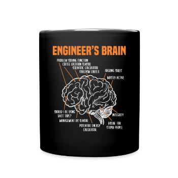 Processus de cerveau d’ingénieur pour étudiant ingénieur - Mug uni - noir - Devant