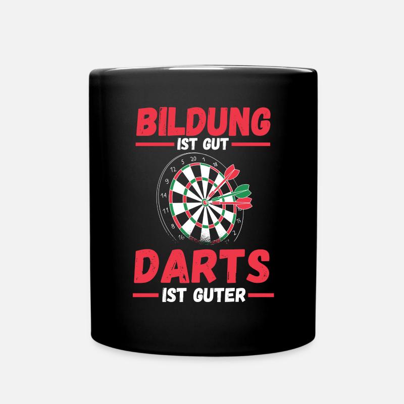 Darts Dart - Tasse einfarbig - Schwarz