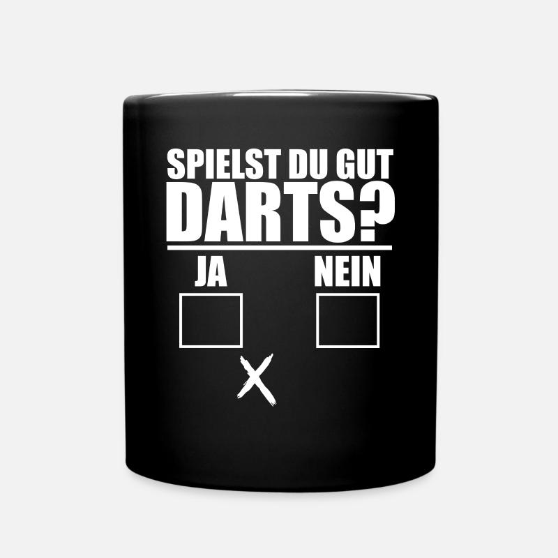 Darts Dart - Tasse einfarbig - Schwarz