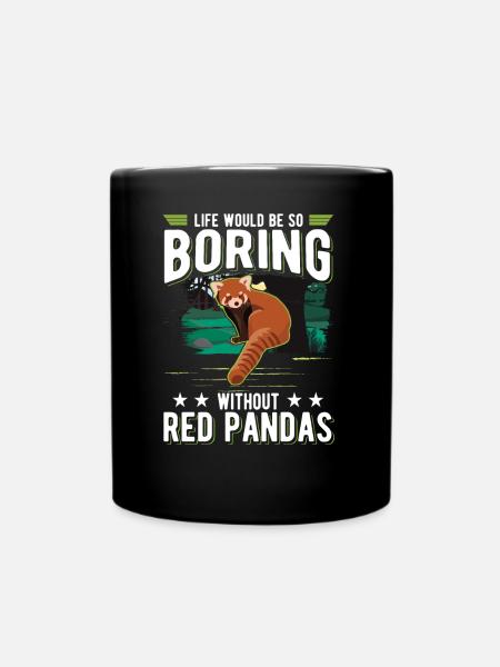La vie serait si ennuyeuse sans les pandas roux - Mug uni - noir