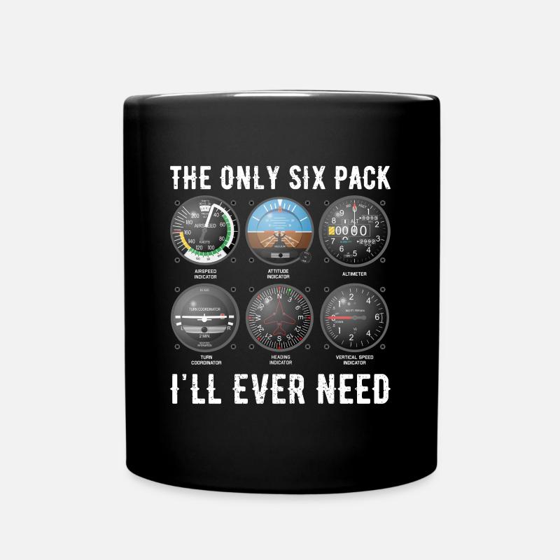 Pilot - Tasse einfarbig - Schwarz