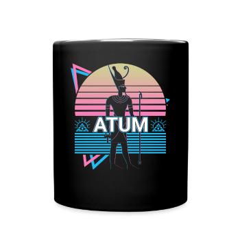 Atum Egyptian God Egypt Gift - Full Colour Mug - black - Front