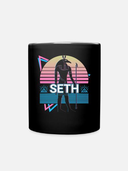 Seth Dieu Égyptien Egypte Cadeau - Mug uni - noir