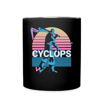 Zyklop Griechische Mythologie Geschenk - Tasse einfarbig - Schwarz - Vorne