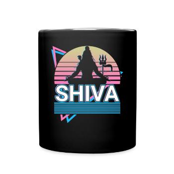 Shiva Hindu God Ancient Hindu Mythology Gift - Full Colour Mug - black - Front