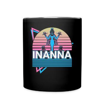 Inanna Ancient Goddess Sumerian Mythology Geschen - Full Colour Mug - black - Front