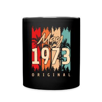Born 1973 May - Full Colour Mug - black - Front