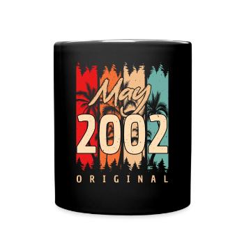 20tes Lebensjahr Mai 2002 - Tasse einfarbig - Schwarz - Vorne