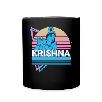 Krishna Hindu God Ancient Hindu Mythology Geschen - Full Colour Mug - black - Front