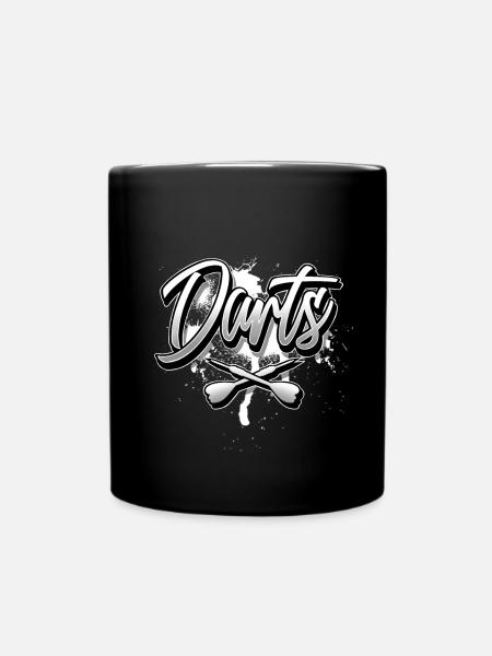 Darts - Tasse einfarbig - Schwarz