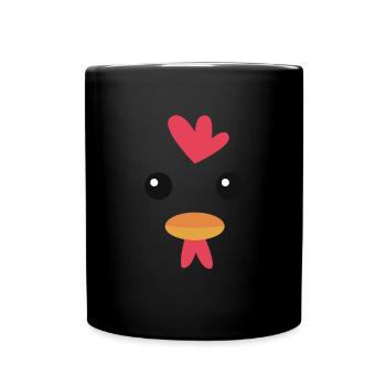 Chicken Farm Poultry Rooster Chickens Gift - Full Colour Mug - black - Front