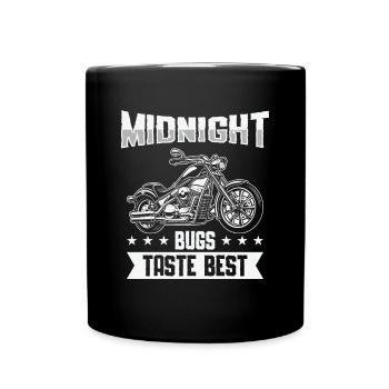 Biker Motorcyclist Chopper Motorcycle Rocker Moped - Full Colour Mug - black - Front