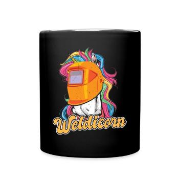 Weldicorn weld welders - Full Colour Mug - black - Front