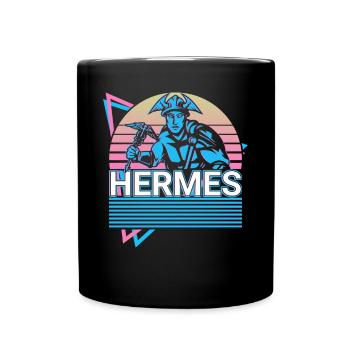 Hermes Greek God of Speed Gesch - Full Colour Mug - black - Front
