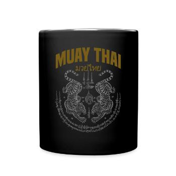 Thai Art Tigers Muay Thai Fighter - Mug uni - noir - Devant