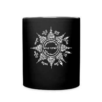 Muay Thai Bouddha Tatouage Kickboxing - Mug uni - noir - Devant