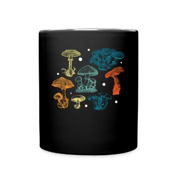 Pilzkunde Mykologie Pilzsuchen Für Einen Mykologen - Tasse einfarbig - Schwarz - Vorne