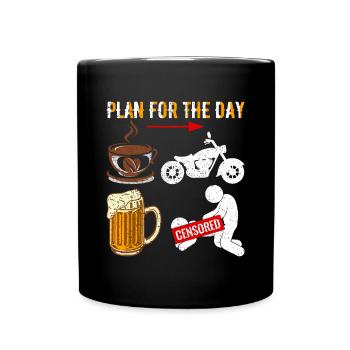 Motorcyclist - Full Colour Mug - black - Front