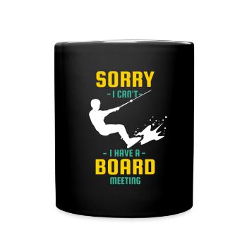 wakeboarding lovers - Tasse einfarbig - Schwarz - Vorne
