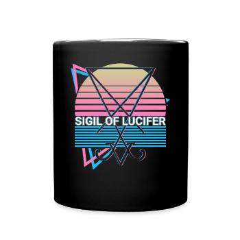 Seal of Lucifer Occult Magic Satanic Symbo - Full Colour Mug - black - Front