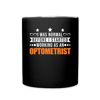Optiker Optometrist Augenoptiker - Tasse einfarbig - Schwarz - Vorne