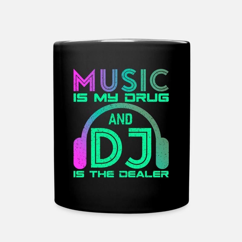 DJ - Tasse einfarbig - Schwarz