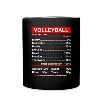 Volleyball Volleyball Beach Volleyball Cadeau - Mug uni - noir - Devant