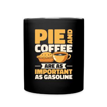 Biker Motorcyclist Chopper Motorcycle Rocker Moped - Full Colour Mug - black - Front