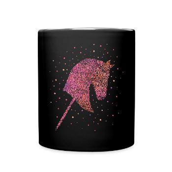 Hobbyhorsing Hobbyhorse Steckenpferd - Tasse einfarbig - Schwarz - Vorne